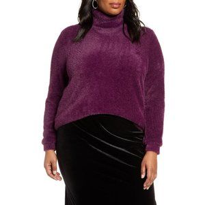 NWT Nordstrom Halogen Fuzzy Turtleneck Sweater